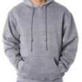 Bayside USA Adult 9.5 oz Hooded Pullover Fleece