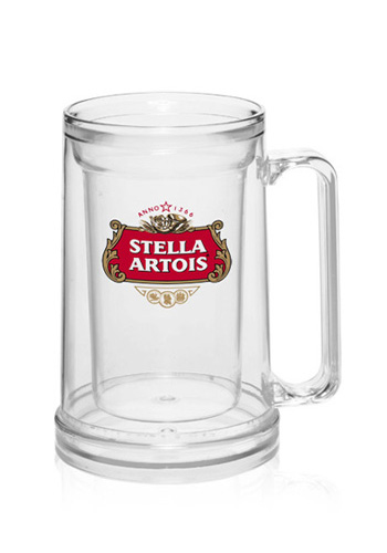 Capri Beer Mug Half Clear (6609) Polycarbonate Unbreakable Beer Mug