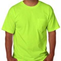 Bayside USA Adult 5.4 oz Short-Sleeve Tee with Pocket