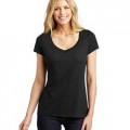 District Made Ladies Shimmer V-Neck Tee
