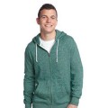 District - Young Mens Marled Fleece Full-Zip Hoodie