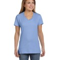 Hanes Ladies' 4.5 oz., 100% Ringspun Cotton nano-T V-Neck T-Shirt