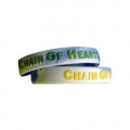 Embossed Ink Filled Wristband