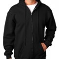 Bayside USA Adult 9.5 oz Hooded Full-Zip Fleece