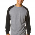 Independent Trading Co. Fitted Raglan Pullover Crew Sweatshirt